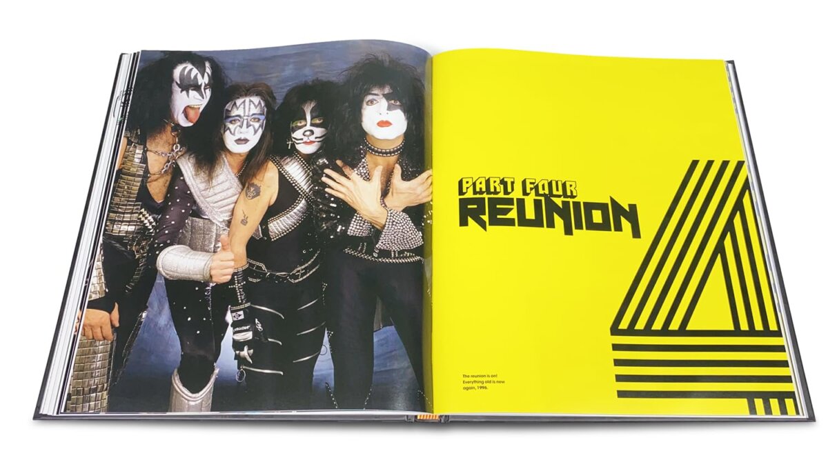 Kiss at 50 deluxe color hardcover photo and memorabilia book sample pages